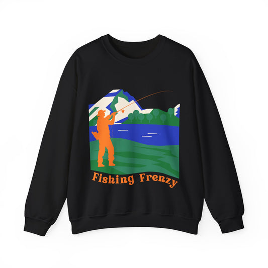 Fishing Frenzy - Unisex Heavy Blend Crewneck Sweatshirt