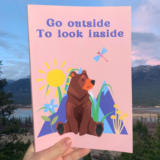 Go Outside Lined Journal Notebook 100 Pages
